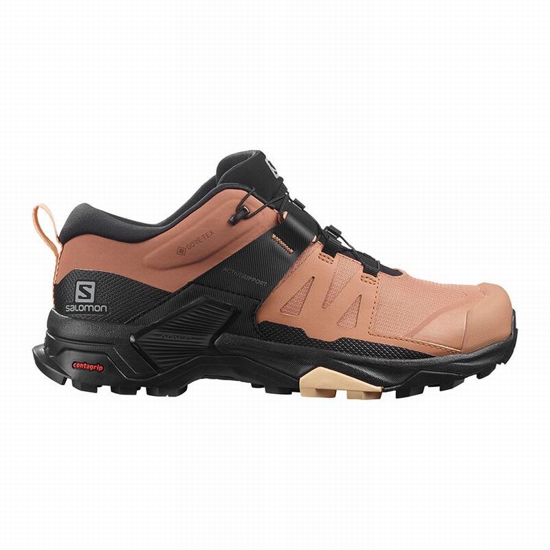 Buty Trekkingowe Damskie Salomon X ULTRA 4 GORE-TEX - Czarne / Kremowe - Polska (153-IWCZSG)